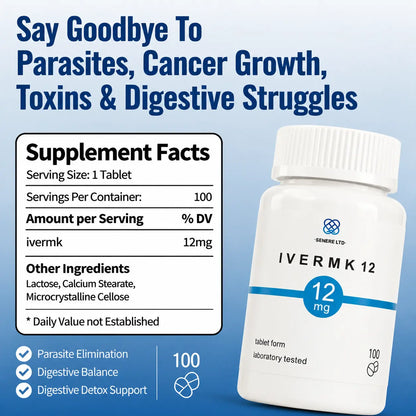 Ivermk 12mg-100tables